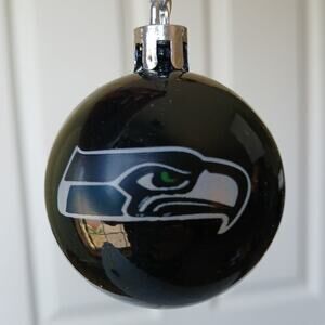 NFL Seattle Seahawks Ball Ornament 2" navy Forever Collectibles